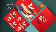 (HỘP TRUNG THU) HẠC ĐỎ 6 BÁNH