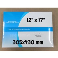Hộp túi hấp tiệt trùng đóng gói sẵn 305x430mm - TÚI ĐÓNG GÓI VÔ TRÙNG Y TẾ DÁN SẴN/ Self Seal Pouch Sterilization Bag