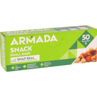 HỘP TÚI ZIP KÍN Armada Plastic Bags Snack, NO Added BPA - Microwave Defrost / Freezer Safe