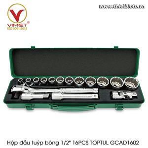 Hộp tuýp bông bóng 1/2" 16 món Toptul GCAD1602