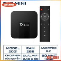 🔥🔥Hộp TV Box TX3 mini S905w  2GB + 16GB Android TV 9.0 kết nối Wifi AC Bluetooth 4.1 phiên bản  2022 TX3 Mini chất lượng cao