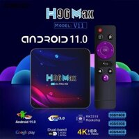 Hộp TV thông minh ZONGGJZ H96 Max V11 4GB + 32 / 64GB Media Player 4K H.265 Bluetooth RK3318