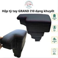 Hộp tỳ tay Grand I10 dạng khuyết bản Sedan/Hatback - TỲ TAY KHUYẾT không vướng cần phanh tay