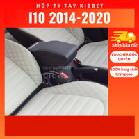 Hộp tỳ tay i10 2020 Kibbet loại 1490 thiết kế theo xe, tự lắp đặt, không khoan bắt vít có nắp trượt - OTO4S