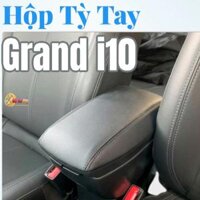 Hộp tỳ tay i10 2022 bộ da cao cấp màu đen M03 có cổng sạc USB lắp đặt dễ dàng trên bệ tỳ tay cần số chống mỏi tay khi lái xe ô tô HYUNDAI đường dài