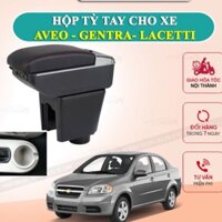 Hộp tỳ tay xe Aveo / Gentra / Lacetti cao cấp tích hợp cổng sạc USB - Bảo hành 12 tháng