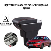 Hộp tỳ tay xe HONDA CITY cao cấp tích hợp cổng sạc USB - Bảo hành 12 tháng sasa.boutique