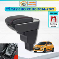 Hộp tỳ tay xe Hyundai I10 cao cấp Form cũ đời 2014-2021 tích hợp cổng sạc USB - Bảo hành 12 tháng