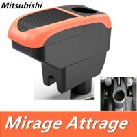 Hộp tỳ tay xe Mitsubishi Mirage Attrage G4 cao cấp tích hợp USB lắp đặt dễ dàng Hộp bảo quản 2 lớp ô tô tay hộp nội thất ô tô sửa đổi phụ kiện hộp bảo quản ô tô