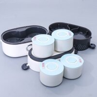 Hộp ủ cơm cắm điện 4 bát gốm sứ, hộp nấu cơm ăn trưa văn phòng
