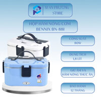 Hộp ủ cơm, hâm nóng cơm Bennix BN-88i có túi giữ nhiệt dung tích 1,8 lít 80w