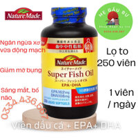 [Hộp uống 8 tháng][Chính hãng] [ VIÊN UỐNG SUPER FISH OIL  BỔ SUNG  Omega, DHa, EPA CAO CẤP NỘI ĐỊA NHẬT