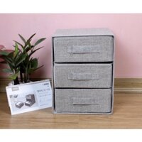 Hộp Vải Đựng Đồ Đa Năng - Tủ Vải 3 Tầng Thiết Kế Gấp Gọn Tiện Ích Vải Oxford Cao Cấp