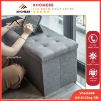 Hộp vải đựng đồ kiếm ghế ngồi đa năng gấp gọn - Vhome88