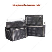 Hộp vải đựng quần áo tiện dụng, khung thép chắc chắn, nhiều kích thước