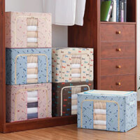 Hộp Vải Đựng Quần Áo Túi Vải KHUNG THÉP , Túi Đựng Quần Áo gấp gọn , hộp đựng chăn màn đồ đa năng/VH85