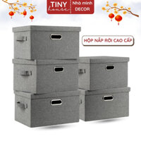Hộp Vải MA Nắp Rời Vải Oxford 600D Cao Cấp, Hộp Đựng Quần Áo, Đồ Dùng, Đa Năng Gấp Gọn - Tiny House