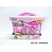 Hộp vali bác sĩ tai nghe pin nút,  nhiệt kế BS8602B cho bé