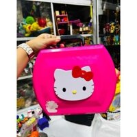 Hộp Vali Hello Kitty đựng đồ cho bé gái cón đèn và gương