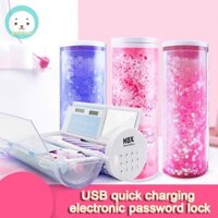 Hộp văn phòng phẩm công nghệ thông minh đa chức năng Gent Mật khẩu điện tử dài + Khóa EN