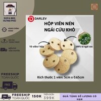 Hộp viên nén ngải cứu khô DARLEV dùng cho bộ phận Ghế hơ xông ngải cứu (10 viên/ hộp) ( Dành cho buồng đốt ).