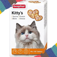 Hộp viên nhai hỗ trợ dưỡng lông , nọng cằm, taurine cho mèo - Kitty’s Beaphar