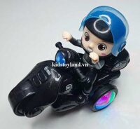 Hộp Xe Mô Tô 3 Bánh Có Người Điều Khiển Bánh Đèn, Phun Khói Xoay 360 Độ 60186A