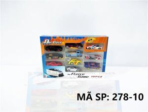 Hộp xe sắt 10 chiếc 278-10