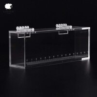 Hộp Xem Cá UTENEW, Bát Cá Vàng Để Bàn Mini Trong Suốt, Bể Cá Micro Phong Cảnh Hình Chữ Nhật Chống Bụi Acrylic Bể Cá Rùa