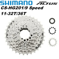 Hộp xích Shimano Altus HG201 HG200 9 tốc độ 11-32T 34T 36T cho xe đạp leo núi, phụ tùng xe đạp, hộp xích HG200-9 HG201-9 chính hãng