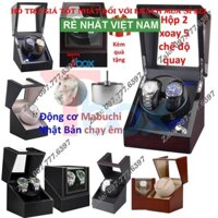 Hộp xoay đồng hồ cơ Hộp đựng đồng hồ 1 đến 2 chiếc Tự động lên cót  với chế độ xoay lắc tự động