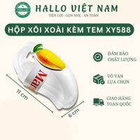Hộp xôi xoài kèm tem XY588 đựng xôi xoài,hộp trái xoài đựng bánh tiramisu