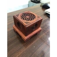 HỘP XÔNG NHANG VÒNG TRẦM HƯƠNG MẪU VUÔNG GỖ HƯƠNG
