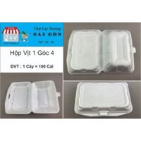 Hộp Xốp Đựng 1 Góc 4 Gà Vịt 100 cái