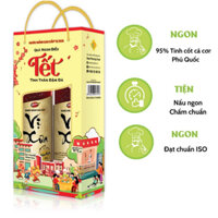 Hộp Xuân 2 chai Nước Mắm Phú Quốc Vị Xưa 40 độ đạm 500ml