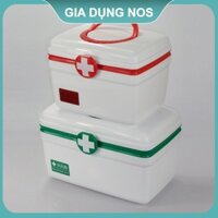 Hộp Y Tế Đựng Thuốc Tủ Thuốc Y Tế Gia Đình Nhiều Ngăn Mini - NOS