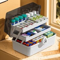 Hộp Y Tế Gia Đình Đa Năng 3 Tầng - Nhựa PP Cao Cấp