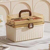 Hộp y tế, hộp đựng thuốc và dụng cụ y tế có 3 tầng, quai xách tiện lợi