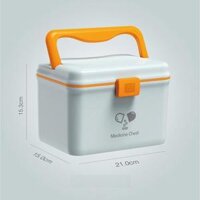 Hộp y tế mini hộp đựng thuốc và dụng cụ y tế mẫu mới 2 tầng có quai xách tiện lợi -Mẹ và Bé Unmei Đồ Chơi