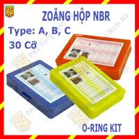 Hộp zoăng gioăng sim cao su làm kín O-RING KIT (Oring) thay thế chịu dầu NBR chịu nhiệt 30 cỡ size