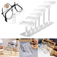 HOPEUP 1 Bộ Giá Đỡ Kính Acrylic Nhiều Tầng Chịu Lực Chống Trơn Trượt Tự Do Để Bàn Kính Mắt Kính Mắt Thể Hiện Giá Đỡ