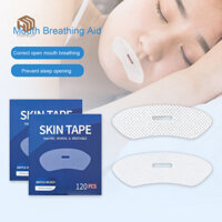 Hopeup 120 Miếng Dán Chống Ngáy Mũi Hỗ Trợ Huấn Luyện Thở Thân Thiện Với Da Miếng Dán Giảm Ngáy Miệng Corrector Dễ Sử Dụng Miếng Dán Giảm Ngáy