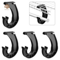 HOPEUP 4 Móc hỗ trợ thanh treo tủ quần áo Dễ dàng cài đặt Cài đặt tủ quần áo có thể điều chỉnh Giá đỡ thanh Giá đỡ tủ quần áo hình chữ J chắc chắn