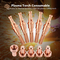 Hopeup 5 Cái 9-8215 Máy cắt Plasma Đèn pin Điện cực 9-8210 Bộ công cụ thay thế vòi phun