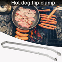 Hopeup BBQ Xúc Xích Flip Tongs Tay Cầm Dài 15 inch Nướng Lưỡi Nấu Ăn Xúc Xích Inox Xoắn Cho Nướng Thực Phẩm Flipper BBQ Dụng Cụ