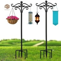 HOPEUP Chân Đế Sân Ổn Định 5 Prong Đế Chịu Lực Chịu Lực Chống Rỉ Sét Sân Vườn Ngoài Trời Chim Ăn Móc Giá Đỡ Hoa Cây Giỏ Móc Treo Đèn Năng Lượng Mặt Trời Đèn Lồng Cực Đứng