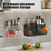 HOPEUP Giỏ lưu trữ lưới dây Dung tích lớn Chịu lực mạnh Lắp đặt dễ dàng Giỏ sắp xếp kệ treo tường