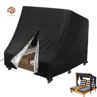 HOPEUP Vỏ phòng chờ Chaise ngoài trời chống nước có dây rút đính kèm chống tia cực tím Dễ dàng lắp đặt Vỏ bọc nội thất sân hiên cho trẻ em