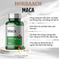 Horbaach Maca 4800mg - Viên uống tăng cường sinh lý nam và nữ 120 viên