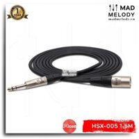 Hosa Pro Balanced Interconnect HSX-005 (1.5m) (REAN 1/4in TRS - XLR3M) (Dây cáp loa 6ly 6.35mm canon XLR đực, Brand New)